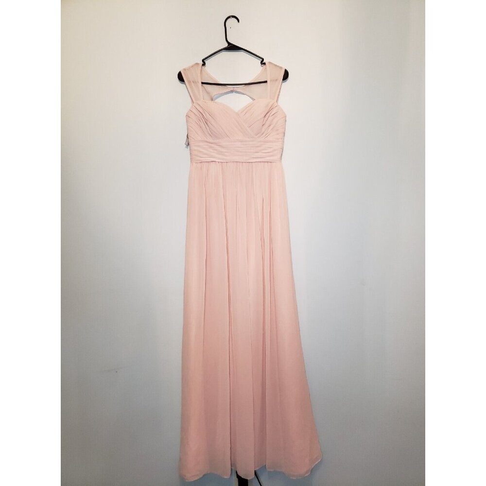 Bill Levkoff Women 6 Formal Dress Prom Lgt Pink Maxi Sweetheart Sleeveless FLAW